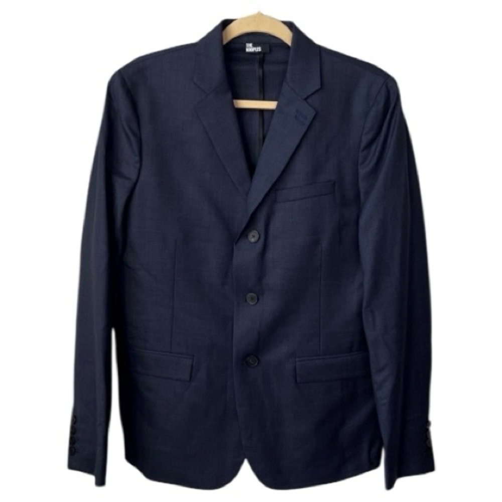 The Kooples Men's Dark Navy Blue Wool Blazer Size FR46/S